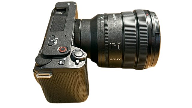 ZV-E1 with lens mounted