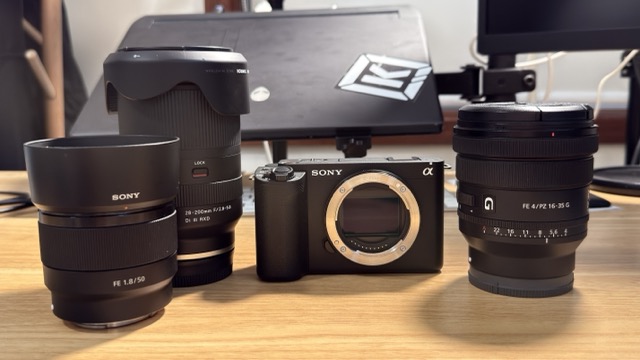 ZV-E1 with my three lenses